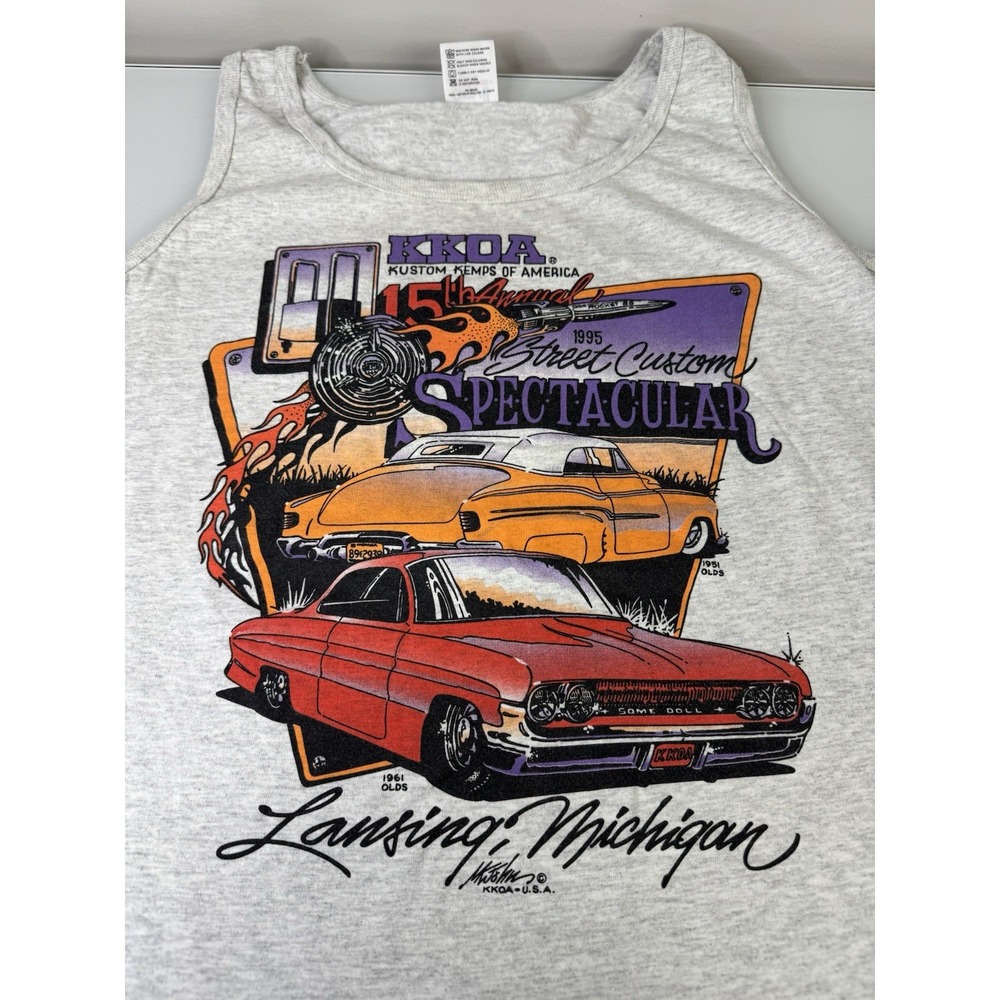 Vintage 1995 Street Custom Spectacular Tank Top Shirt Size Large KKOA Cruise